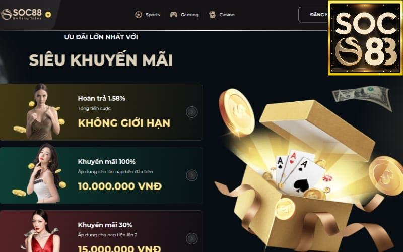 Tìm Hiểu Về Soc88 Khuyến Mãi Và Chương Trình Ưu Đãi Tại Soc88